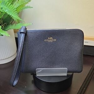 Coach Midnight Blue Wristlet